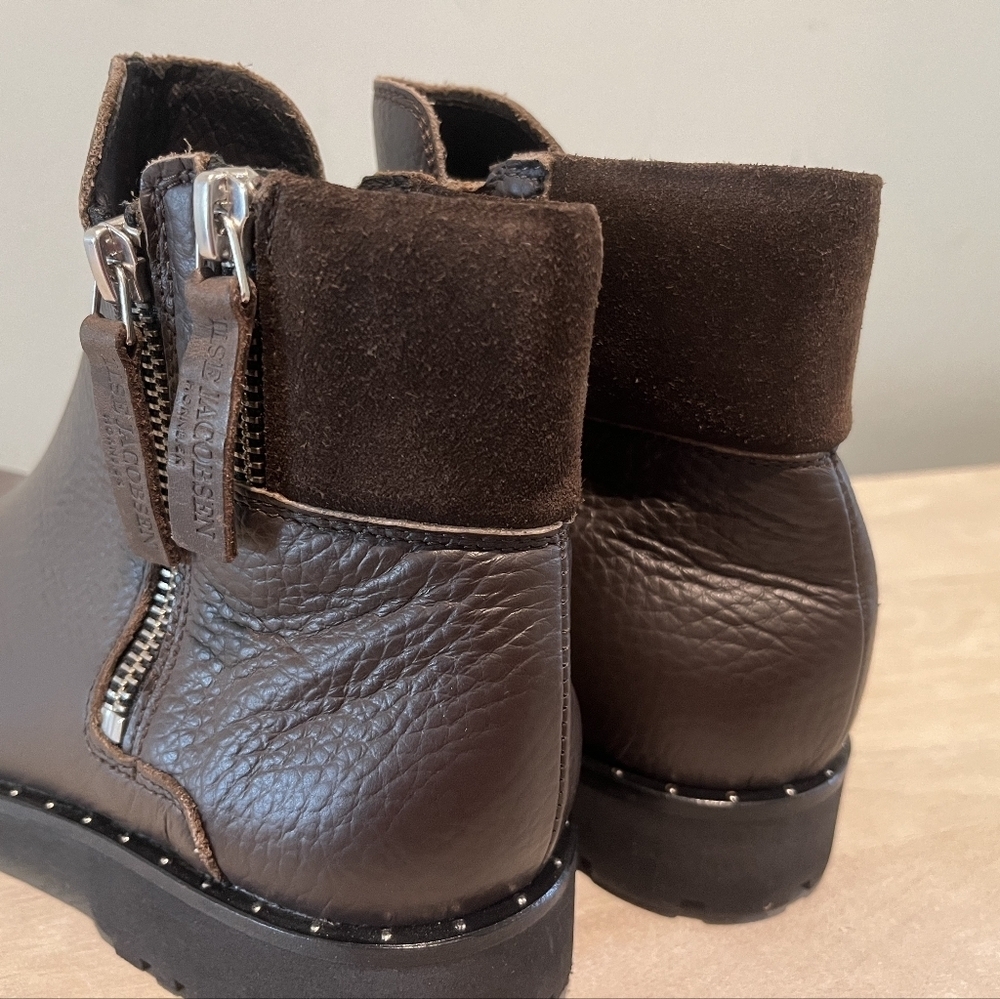 Ilsa Jacobsen Brown Leather‎ Chelsea Zip Ankle Up Boot Size 7.5US/38EU/5UK.… - Picture 12 of 16